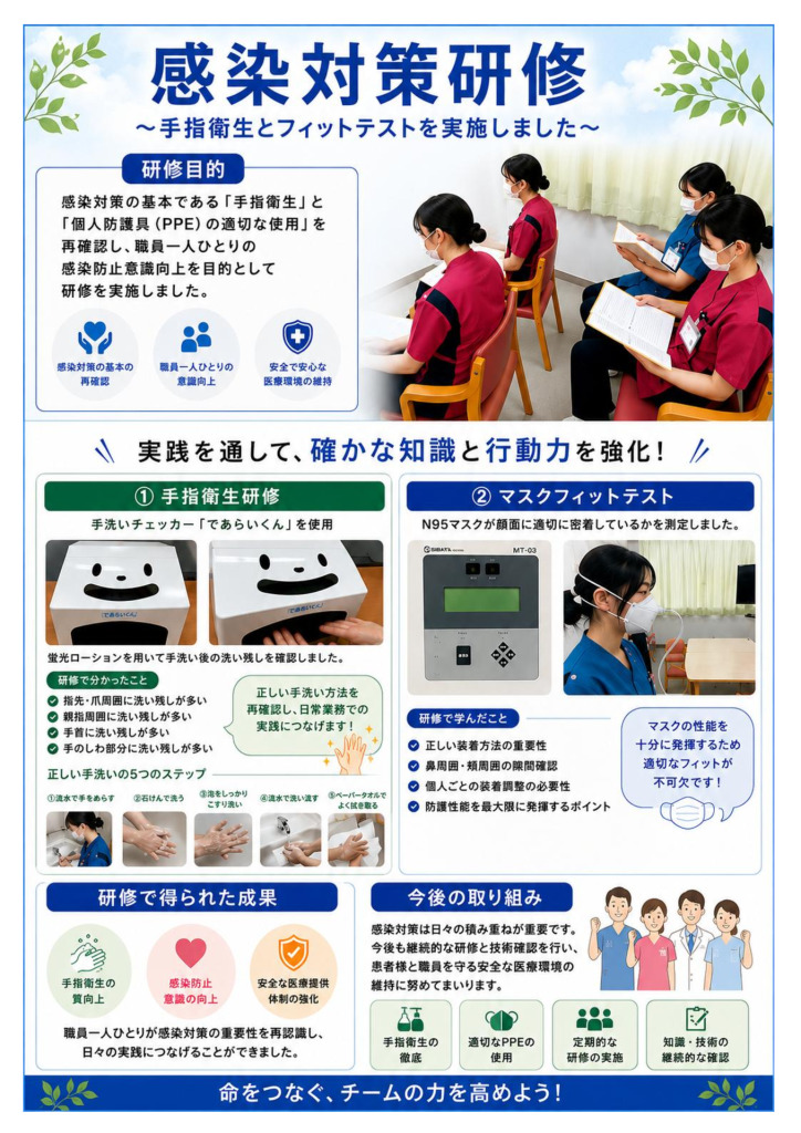 2026年4月感染対策研修風景